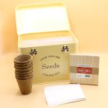 Vintage Cream Seed Storage Tin Gift Set 
