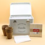Gardeners Grey Seed Tin Gift Set 