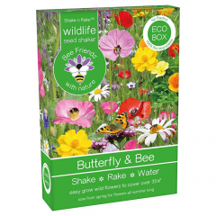 Butterfly and Bee Wild Flowers Shaker Box