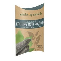 Gardening Naturally codling moth nematodes pouch 16 trees front
