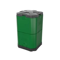 Large, green compost aerobin bin.