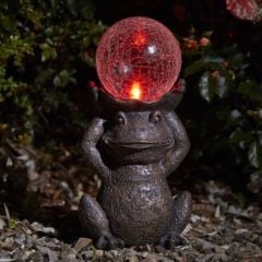 Solar Light - Gazing Frog - Colour Changing