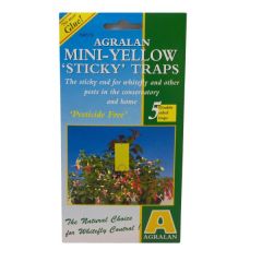 Mini Yellow Sticky Traps For Whitefly on Houseplants