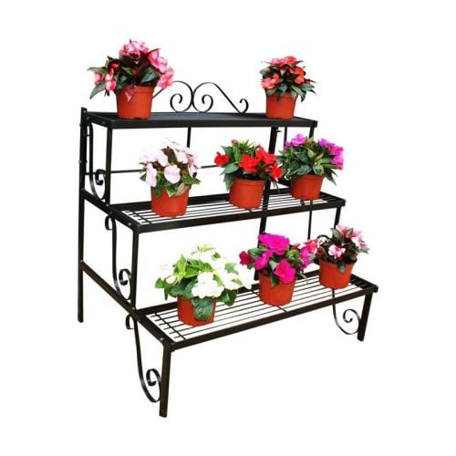 Plant Pot Stand, 3 Shelves 