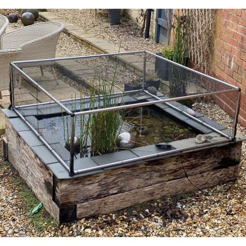 Raised Aluminium Pond Frame Covers From Gardening Naturally