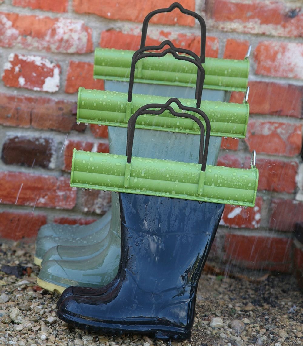 Welly Boot Clamps for Outside Storage- Gardening Naturally